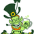 Green Leprechaun Running while Holding a Glass of Beer stock photo © zooco