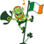 St Patricks Day Leprechaun Singing on a Flag Pole stock photo © zooco