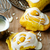 cinnamon roll with pumpkin and glaze stock photo © zoryanchik