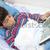 kid · paziente · letto · di · ospedale · tablet · bambino · mano - foto d'archivio © zurijeta