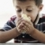 Porträt · Armut · wenig · armen · Junge · Essen - stock foto © zurijeta