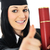 Student girl in an academic gown, graduating and diploma stock photo © zurijeta