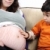 A little boy and his pregnant mother spend time together stock photo © zurijeta