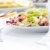 frischen · grünen · Salat · vorbereitet · weiß · Essen - stock foto © zurijeta