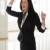 Young brunette businesswoman celebrate and dancing in office, cheerful person stock photo © zurijeta